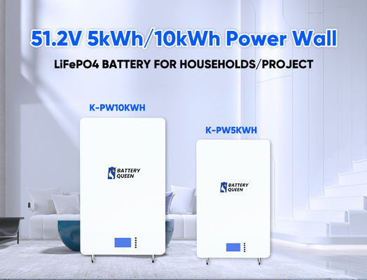 Grade A+ Lifepo4 Battery Power Wall Fase Tunggal 48V 100ah 200ah 5kwh 10kwh