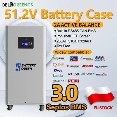 Di Stok Active Balancer 3.0 Seplos BMS 16 pcs EVE 304ah sel baterai DIY kasus