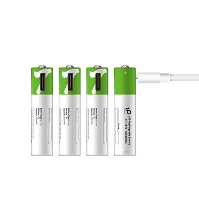 Baterai Isi Ulang AAA 1.5V Tipe C USB 370mWh