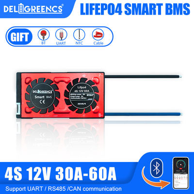 Bluetooth Smart BMS 4S 12V 60A Untuk Sistem Manajemen Baterai Lithium BMS