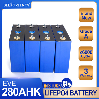 Baterai Lifepo4 Tata Surya Kelas A 3.2v Baru 280ah 300ah 48V Stok AS